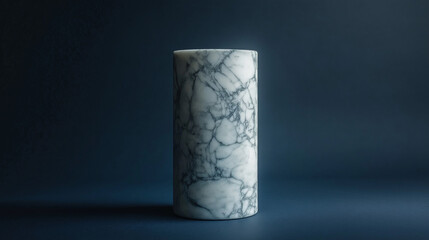 white marble with grey line with navy blue background 