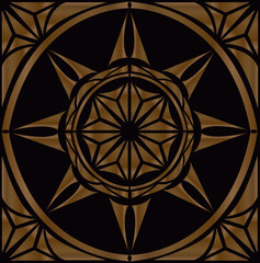 creative decorative geometric vintage pattern