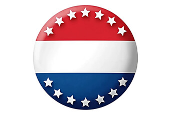 Patriotic American Election Badge Icon