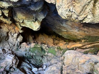 Cave Cavlinska pecina near Obrovac, Croatia - Čavlinska pećina ili izvorišna špilja Čavlinska...