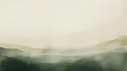 Abstract horizontal watercolor background. Hand drawn vector texture. Brush stroked painting pastel color watercolour