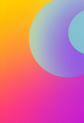 Obraz premium An abstract illustration showcasing colorful gradient shapes likes circles, featuring smooth transitions and bold shapes, perfect for playful and modern design projects.