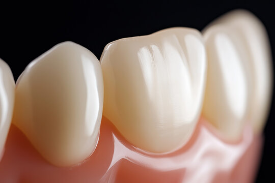 Gros-plan sur les dents et la gencive d'une m&acirc;choire humaine