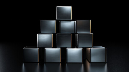 business graph on black