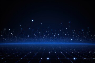 Obraz premium Technology network background backgrounds night blue.