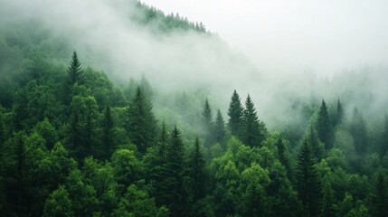 Explore the enchanting beauty of misty forest landscapes