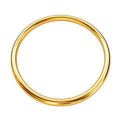 gold frame on transparent background