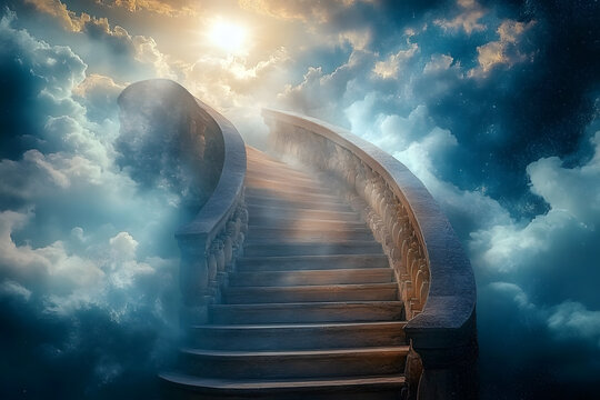 Jacob's Stairway: A Modern Interpretation with Copy Space - Reaching for Heaven