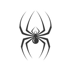 Obraz premium Stylized Black Spider Silhouette Illustration