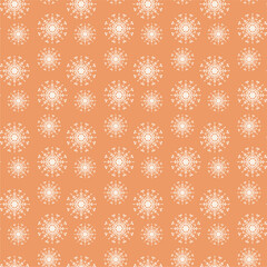 Seamless pattern print wallpaper with snowflakes winter season Christmas and New Year background 