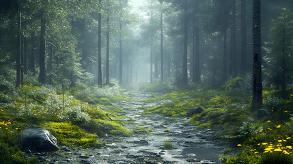 A Journey Through an Ancient Forest: Exploring the Untouched and Diverse Ecosystem Full of Life and Mystique