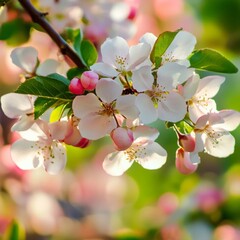 Vivid spring flowers.