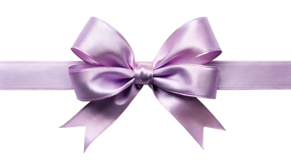 purple bow isolated on white background