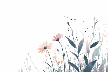 Abstract Floral Gradient in Soft Pink and Lavender Tones