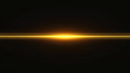 Fototapeta premium Golden Light Streaks on Black Background with Central Glow