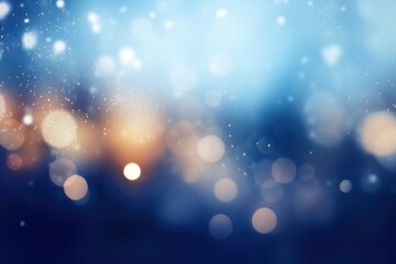 Cold night bokeh light christmas outdoors.