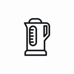 electric kettle icon sign vector