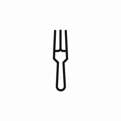 fork kitchen icon sign vector