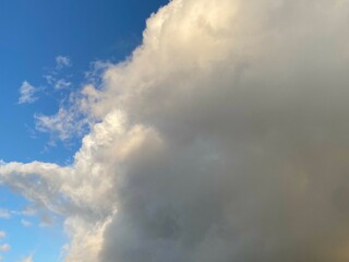 blue sky with clouds for background