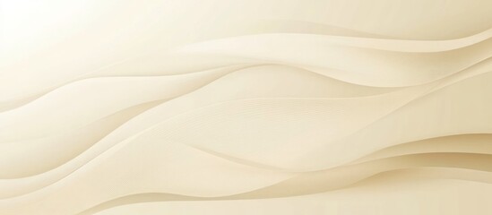Abstract background with soft, smooth, flowing, wavy, and light cream colored lines.