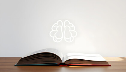 Psychology Icon isolated with white highlights, png