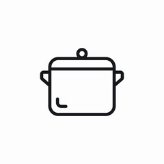 saucepan pot icon sign vector