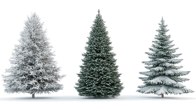 Snowy & Green on White Generative AI