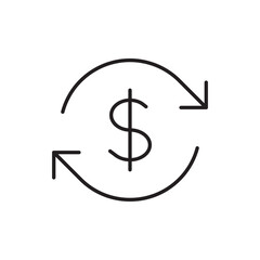 Cashback Icon with Coins, Representing Rewards, Cashback Programs, and Financial Incentives for Spending