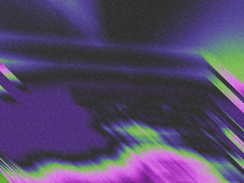 Abstract blurred grainy gradient background texture. Colorful digital grain dust soft noise effect pattern. Lo-fi multicolor vintage retro fluid colors. Nostalgia, vintage, 80s, 90s style synthwave
