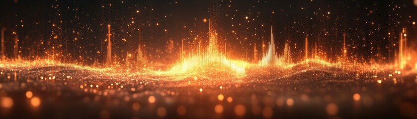 A visual representation of dynamic and vibrant digital waves.