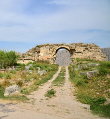 Anavarza Ancient City in Kozan, Adana, Turkey.