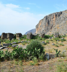 Anavarza Ancient City in Kozan, Adana, Turkey.