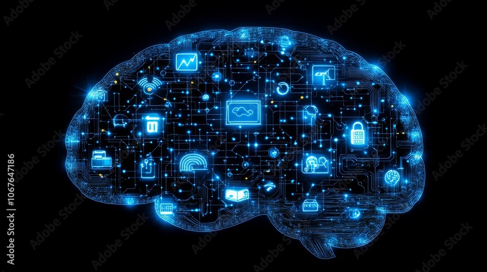 Poster exploring the intersection of augmented reality and cognitive function in human brain representation