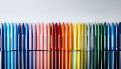 colorful felt pens