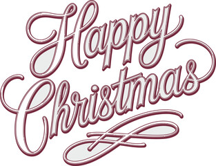 Happy Christmas Vector Style Typography