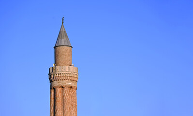 Naklejka premium Antalya Kaleici Marina, Yivli Minaret, historical and touristic places