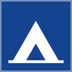 Fototapeta premium Camping Area Sign