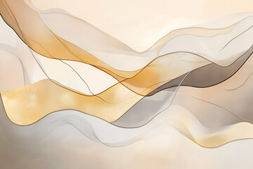 Golden Harmony in Abstract Geometric Composition