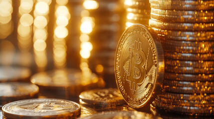 Assorted Cryptocurrency Coins Representing Digital Wealth