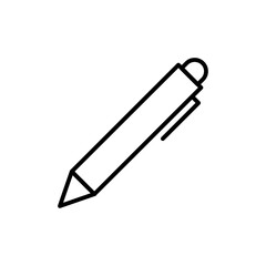 Fototapeta premium Pen icon Thin line vector illustration set
