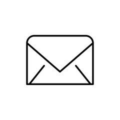 Envelope icon Thin line vector illustration set