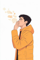 Awareness and prevention on world tuberculosis day with illustrative design. World Lung Cancer Day, World no tobacco day, pneumonia, respiratory diseases concept