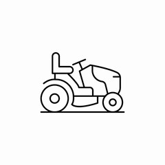 riding floor scrubber icon sign vector