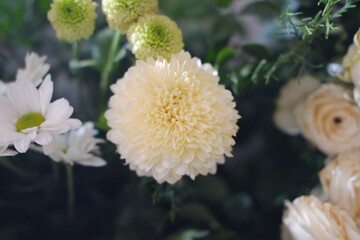 delicate arrangement of white flowers