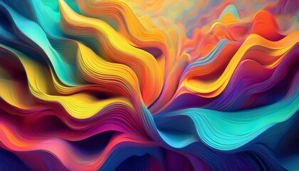 Fototapeta premium vibrant multicolored background 3d illustration