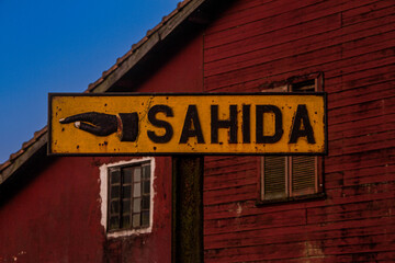 Obraz premium SAO PAULO JULY 6, 2013 - Historic city of Paranapiacaba in the mountainous region of São Paulo. The city of Paranapiacaba is part of the municipality of Santo Andre.