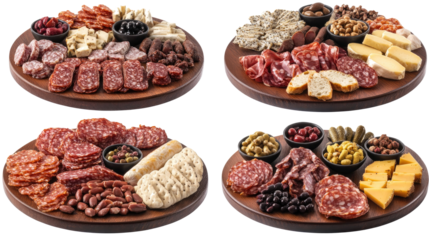 Italian Charcuterie Boards With Assorted Appetizers Generative AI