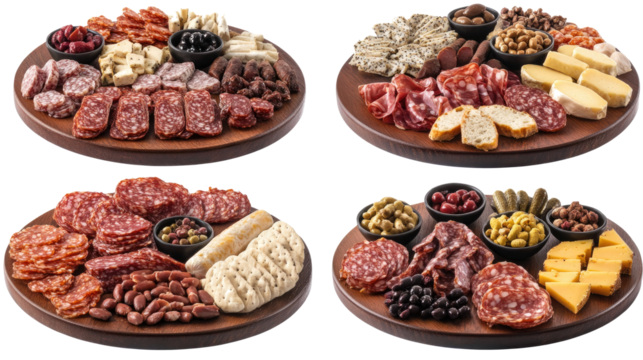 Italian Charcuterie Boards With Assorted Appetizers Generative AI - Powered by Adobe