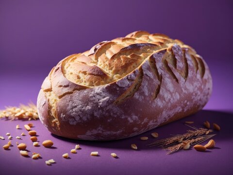 Artisan Bread Loaf with Almond