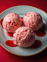 Pink Raspberry Ice Cream Delight